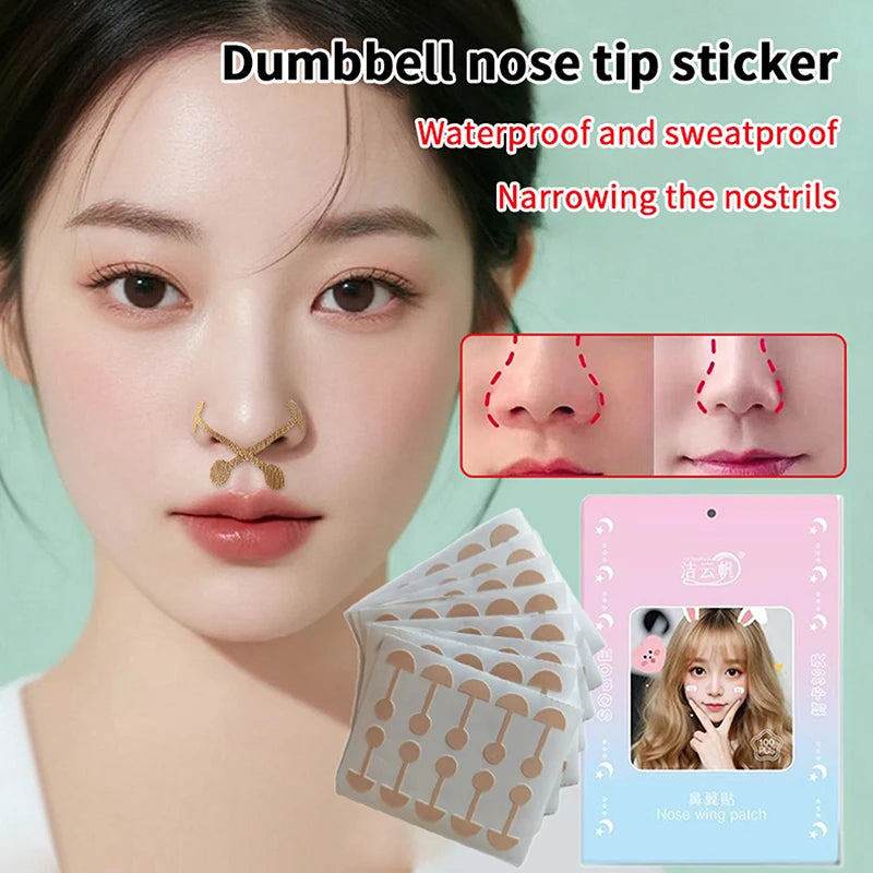 50 100 Nose Wing Slimming Strips Invisible Thin Patches Narrowing Qme