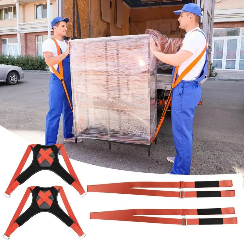 Lifting Straps Moving 2 Pieces Reusable Adjustable Sofa Moving Aid 2-Person Couch Lifting Harness For Furniture Couch Mattress Qme