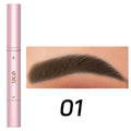 2 In1 Professional Waterproof Eyebrow Pencil Long-lasting Korean Qme 01
