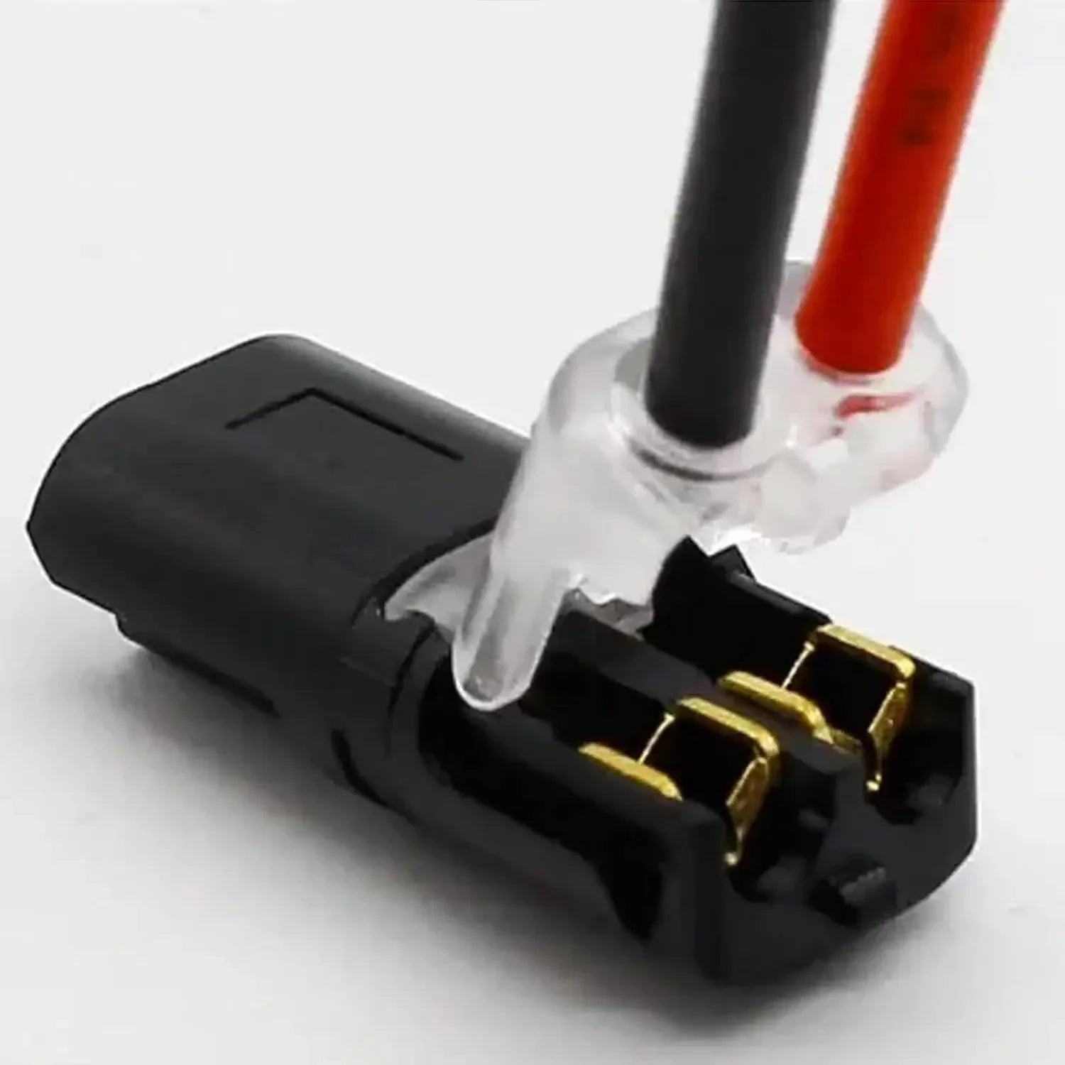 50/1Pcs Waterproof Fast Plug Double-Wire Plug-in Connector Car Electrical Cable Snap Connectors 2 Pin Way Strip Lights Terminal Qme