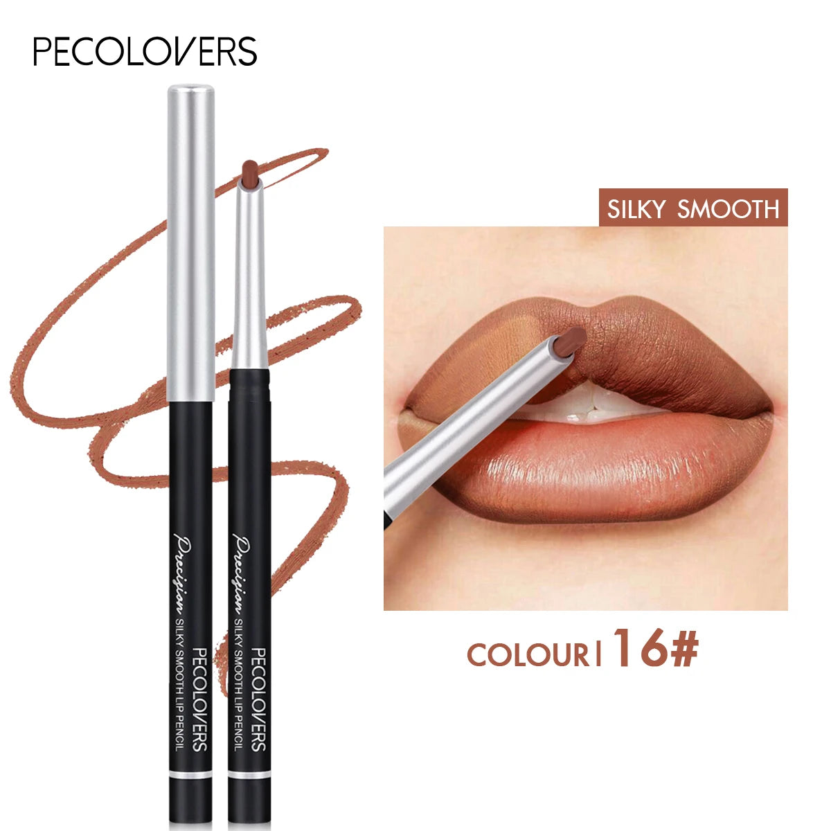 24-Color Matte Lip Liner Long-lasting Natural Effect Pencil All Skin Qme 16