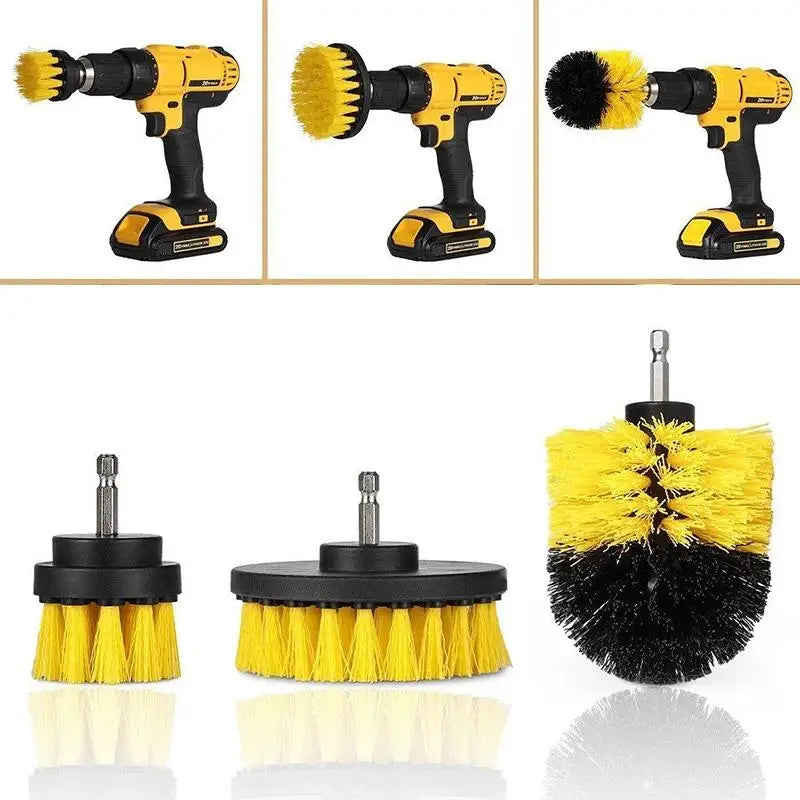 Power Scrubber Brush Bathroom Drill Cleaning Cordless Attachment Scrub Qme