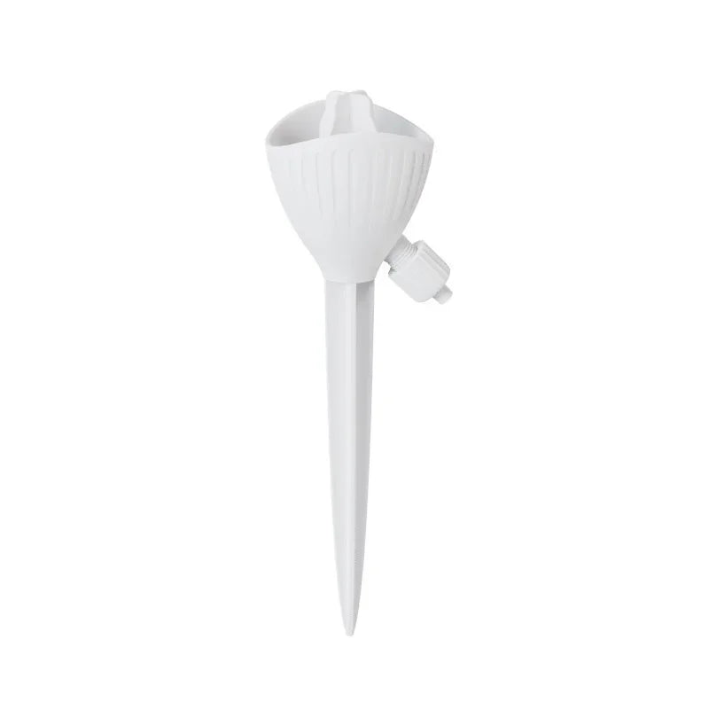 Flower Watering Device with Adjustable Flow Rate Automatic Watering of Plants Dripping Device for Timed Seepage of Green Plants Qme White