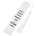 1 pc Silver Painting Metal Stainless Bookmark With Tassel For Book Club Reader Writers Book Lovers Students Story Qme 1 pc
