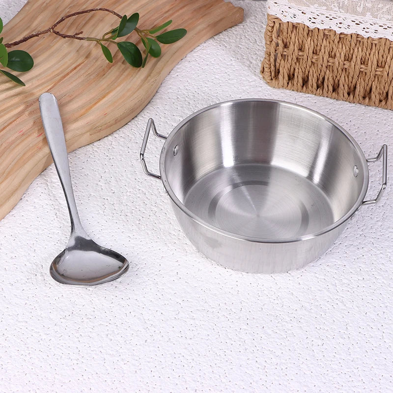Cookware Saucepan Dry Pots Handle Kitchen Stainless Steel Seafood Qme