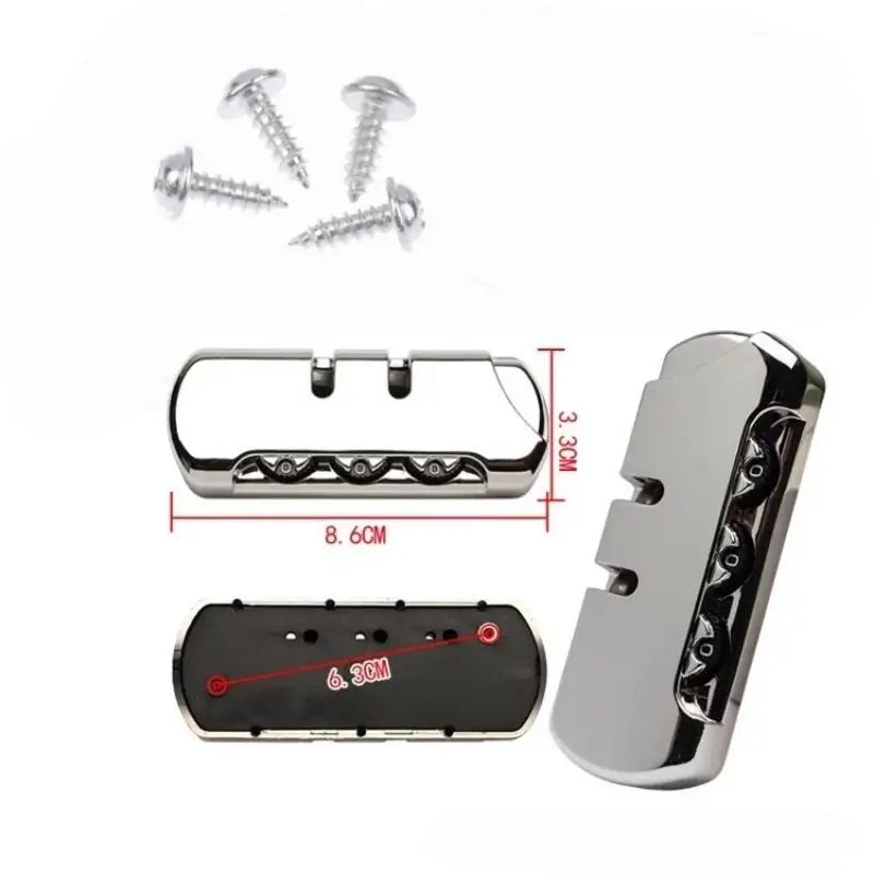 2 4 8 Sets 3 Digits Luggage Lock Zinc Alloy Catch Plastic Frosted Qme Silver B 4pcs