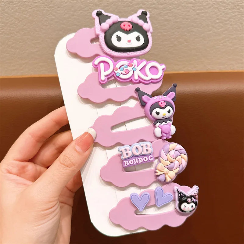 Cute Clownee-themed Cartoon Hair Clips Cute Hair Accessories for Students Side-Swept Bang Clips That Won't Damage Your Hai Qme 1