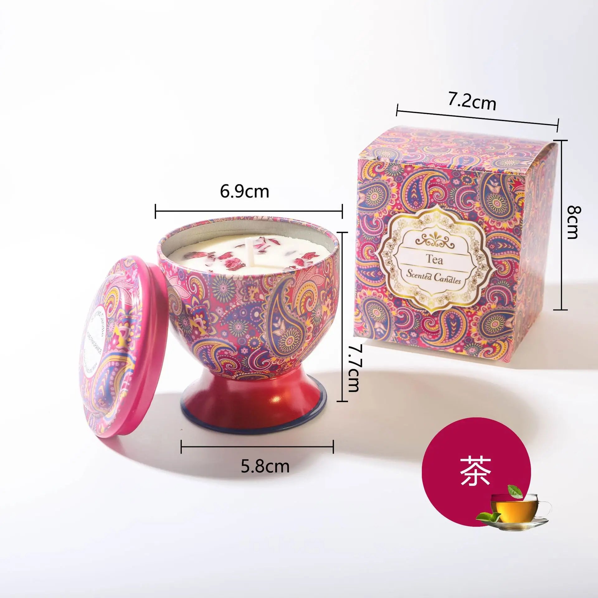 Candle Gift Set Soy Wax Aromatherapy Jar Candles in Tin Can Luxury Wedding Favors Bridesmaid Souvenir for Guests Home Decor Qme White Tea