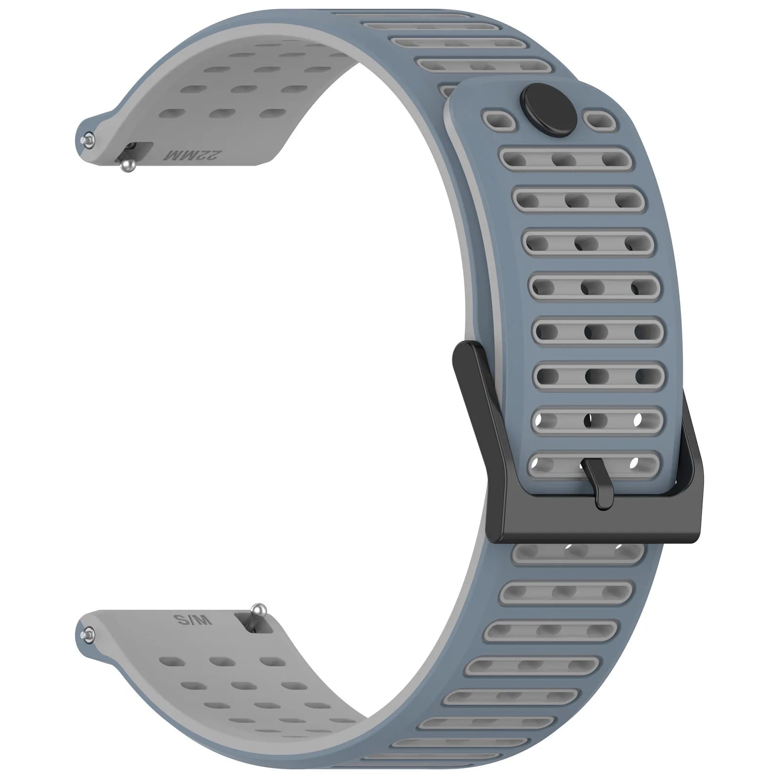 22mm Wristband For Suunto Vertical 2/RACE 2 Two-Tone Silicone Strap for Honor GS3 Replacement Band Bracelet for Honor watch 4pro Qme UHH 22mm Universal band
