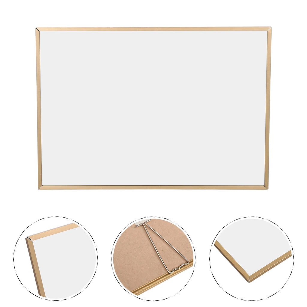 Multi Functional Floor Mirror Rectangle Aluminum Alloy Frame Shoe Store Dressing Mirror Wall Mounted High Definition for Home Qme Default Title