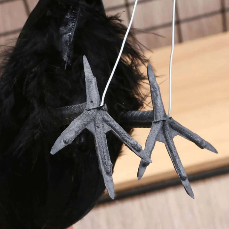 ^Simulation Black Crow Raven Bird Repellent Pest Control PigeonRepellent Garden Decoration Outdoor Decoracion Exterior Qme