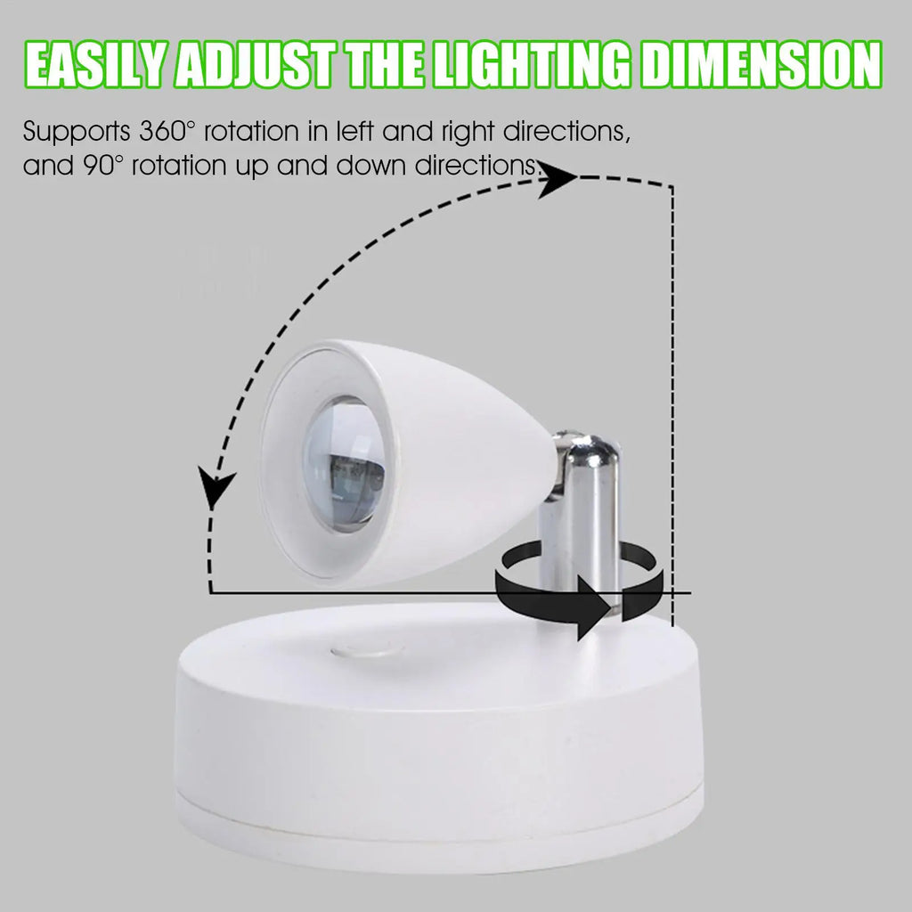 Planter Accent LED Spotlights Indoor Rechargeable Wireless Plant Qme
