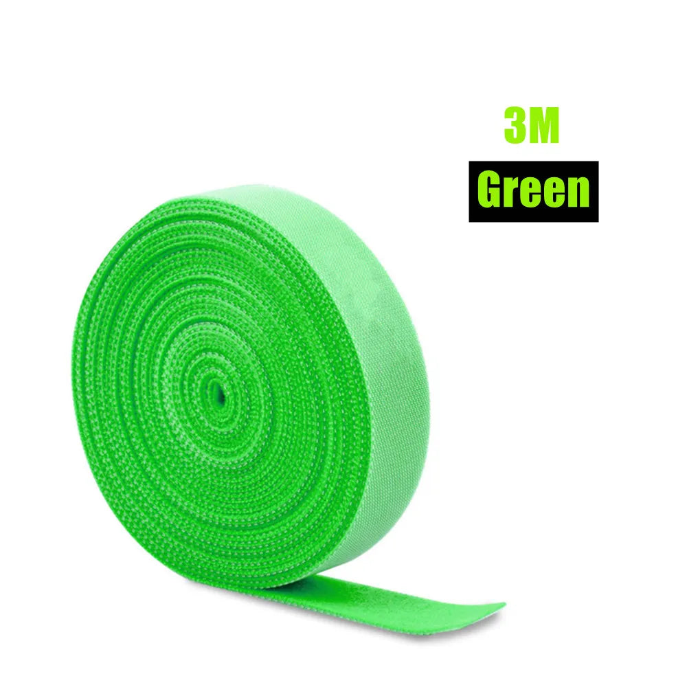 5/3/2/1/0.5m Cable Organizer USB Cable Wire Winder Clip Earphone Mouse Cables Management USB Charger Protector For Mobilephone Qme Green 3m