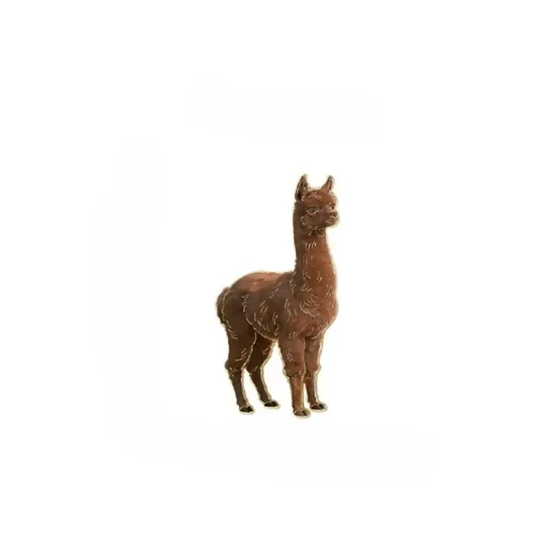 Cute 4 Color Cartoon Alpaca Metal Pins For Clothes Bags Backpack Lapel Badge Gifts For Friends Qme A2