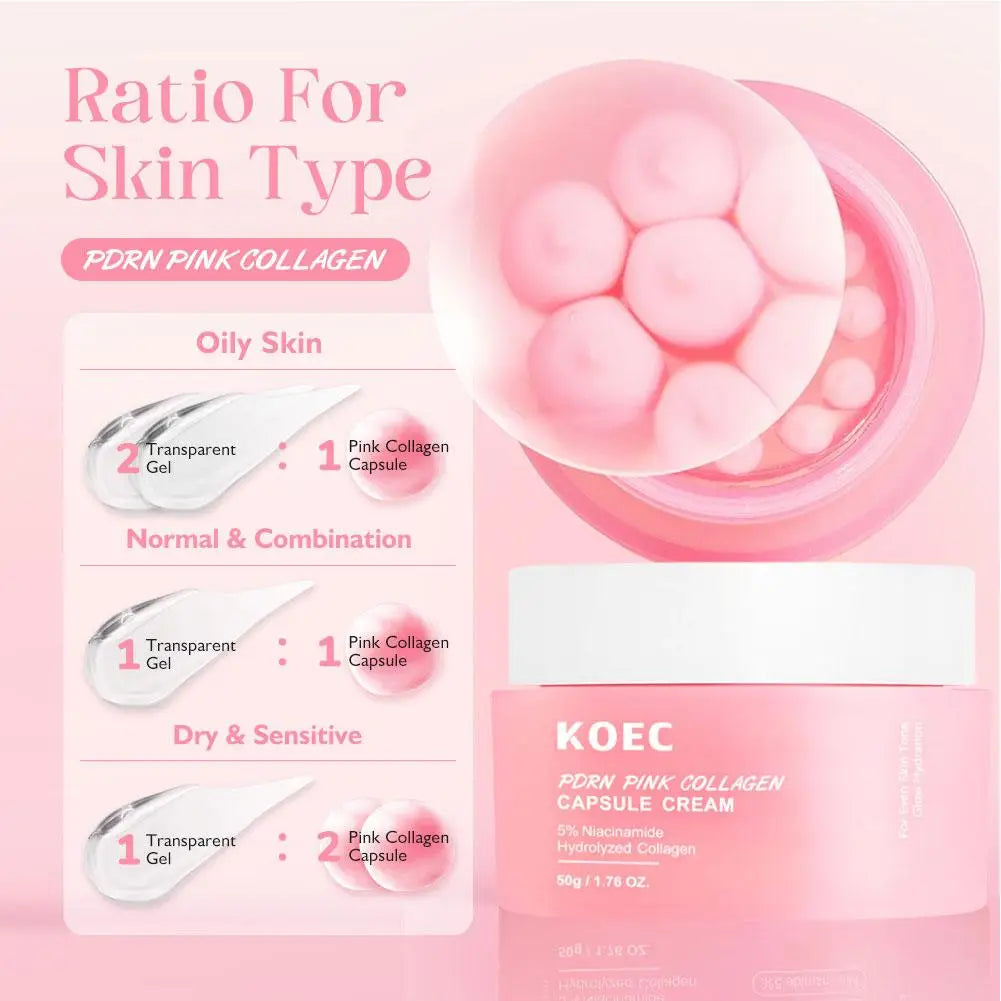 Collagen Jelly Cream Niacinamide Hydrolyzed Whitening Brightening Moisturizer Collagen Korean Skincare Products Qme