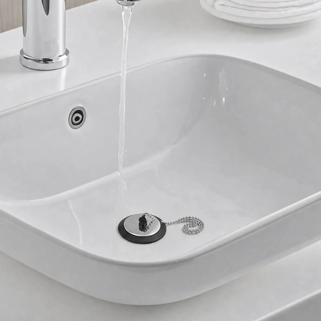Kitchen Sink Stopper Heavy-duty Anti-clogging Chain Bathroom Drain Qme