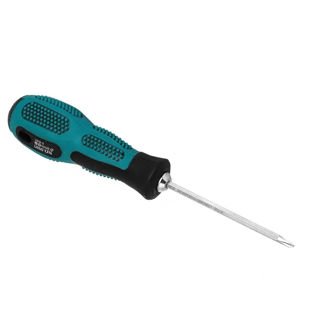 Dual-use Slotted Cross Screwdriver Handle Bolt Driver 3x75mm Home Qme