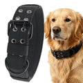 Adjustable Dog Collar Soft Heavy Duty Lead Neckwear Service Outdoor Qme Black L China Mainland