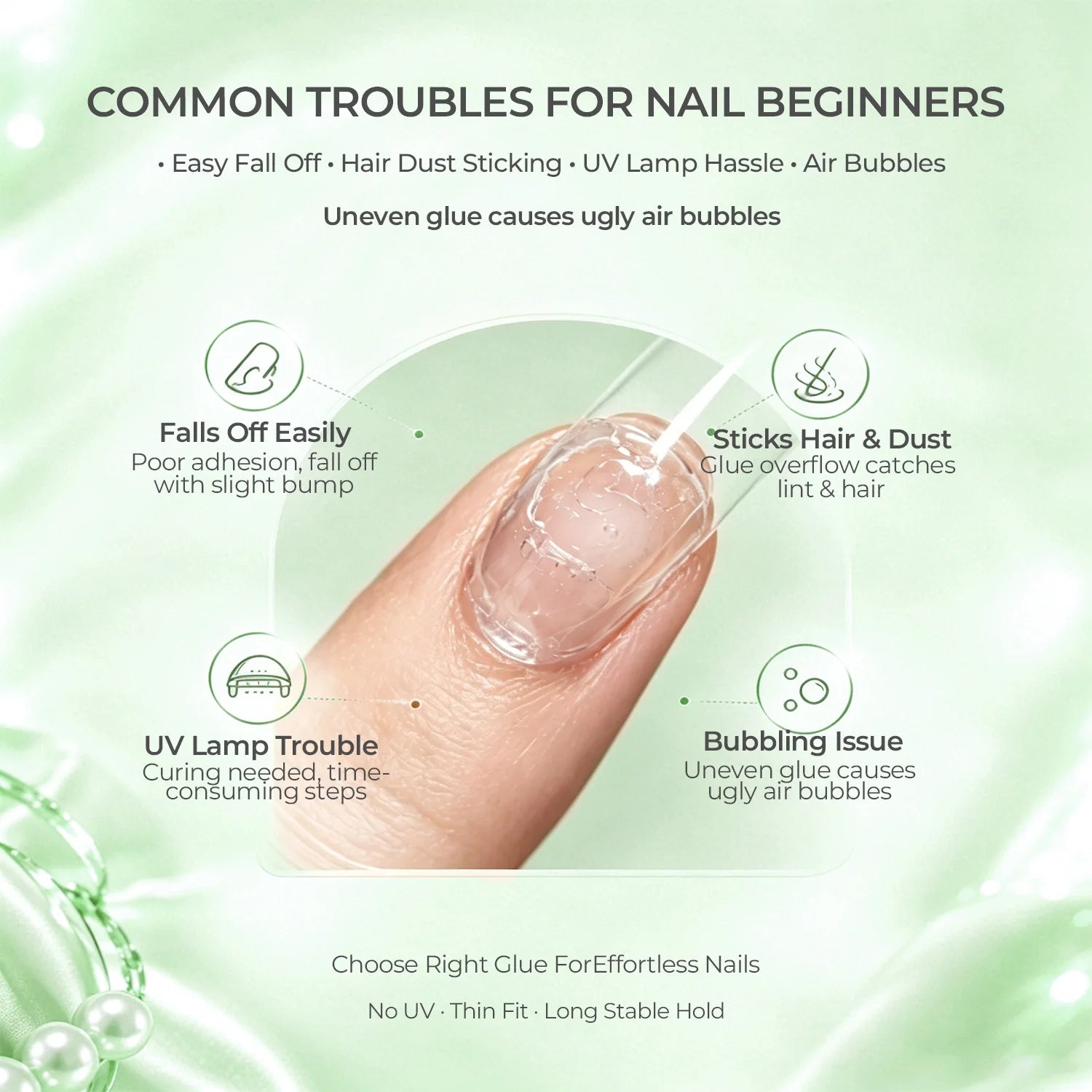 Nailpop Bond Adhesive Strong Press Nails Quick Dry Plant Based Qme
