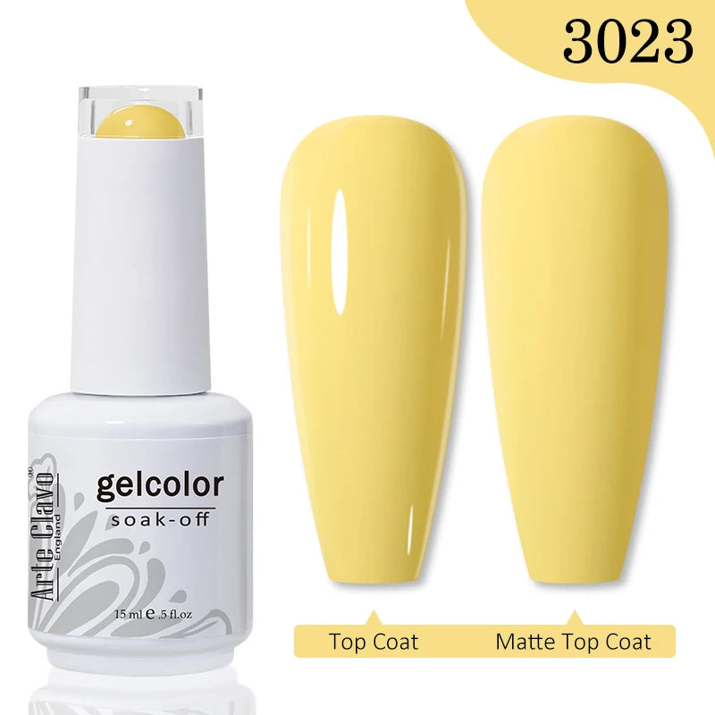 Arte Clavo Gel Nail Polishes Pink Nude Hybrid Lak Manicure