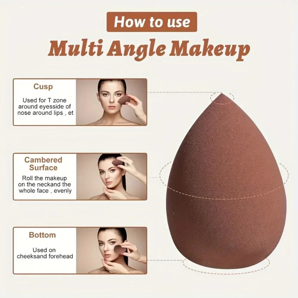 Makeup Sponge Velvet Cosmetic Blenders Finger Puff Foundation Puffs Qme