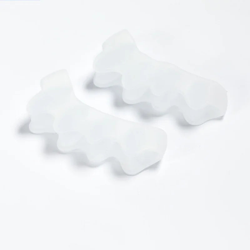 1/3/5pair orthosis protector toe separator suitable bunion corrector material soft gel toe separation foot care tool Qme 2pcs transparent