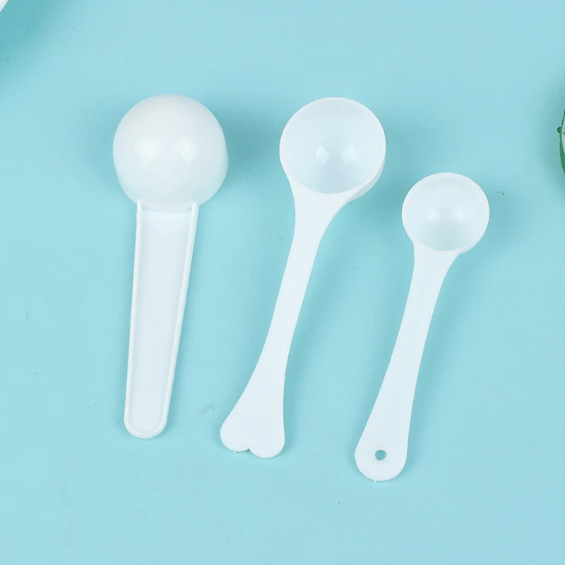 10Pcs 1g 3g 5g 10g Measuring Plastic Scoop Measuring Spoons Milk Powder Spoons. Qme