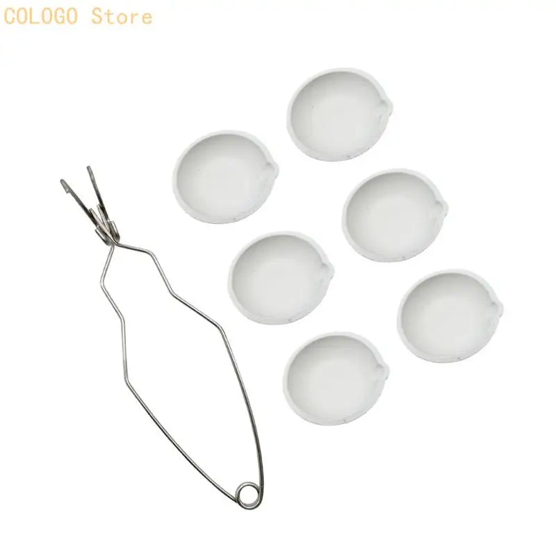 Heavy Duty Heat Resistant Dish Cup Crucible Bowl Ergonomic Pouring Qme
