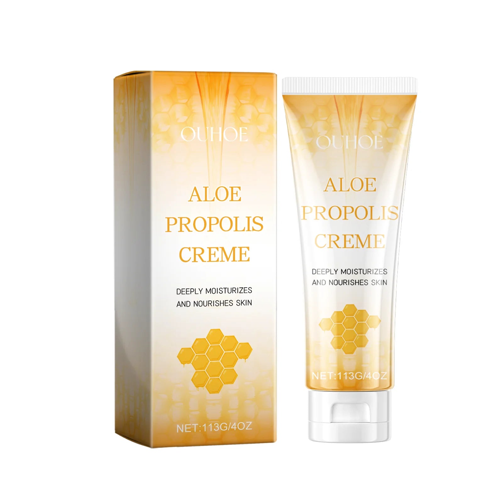 Aloe Propolis Moisturizing Cream Soothing Repairs Nourishing Wrinkles Remover Rejuvenating Brightening Face & Body Cream Qme 113g Boxed