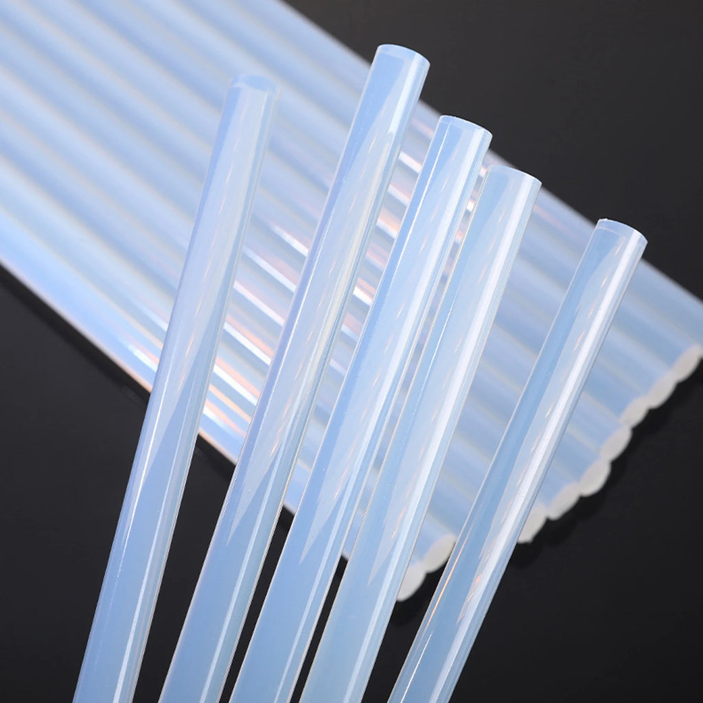 50Pcs 7mm/11mm Hot Melt Glue Stick EVA Adhesive Translucent Strong Viscosity Rods for Glue Gun Home DIY Industrial Repair Qme 190mm 7mm