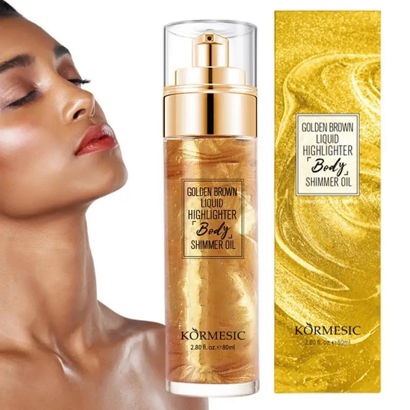 Glitter Spray Hair Body Glitter Spray Sparkly Quick High-Gloss Face Highlighter Long Lasting Shimmery Body Makeup Spray Qme