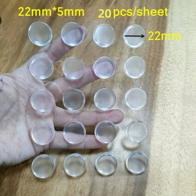 1 Sheet Clear Soft Silicone Door Stopper Bumper Mute Stickers Wall Protection Muffler Pad Door Stopper Furniture Anti-crash Pad Qme 20pcs 22x5mm