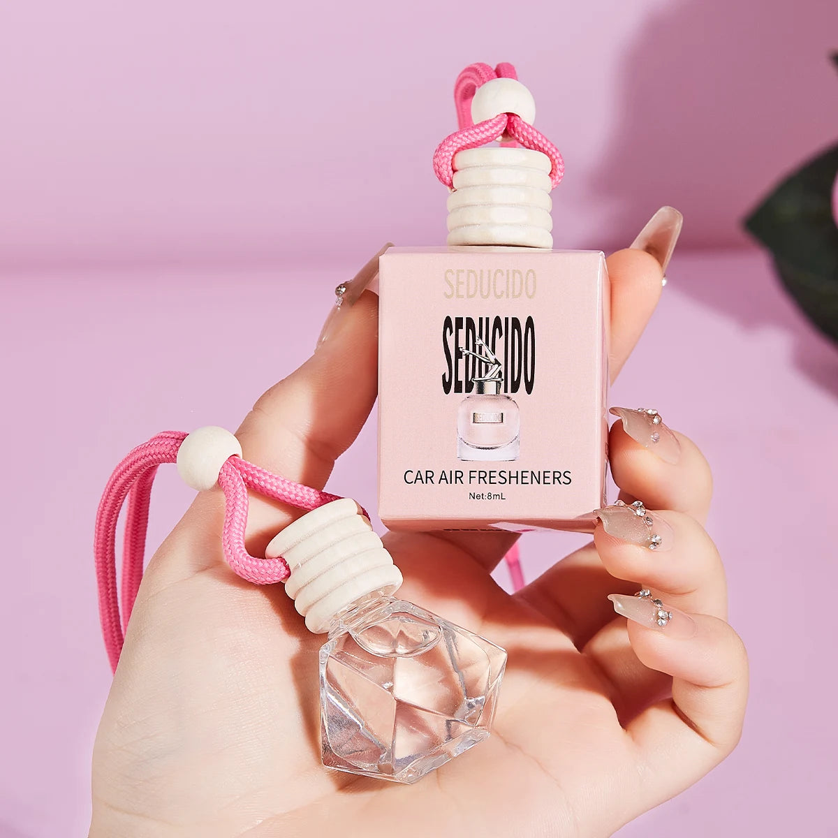 Pink Car Fragrance Interior Accessories Perfume Pendant Supplies Qme 013 Seducido