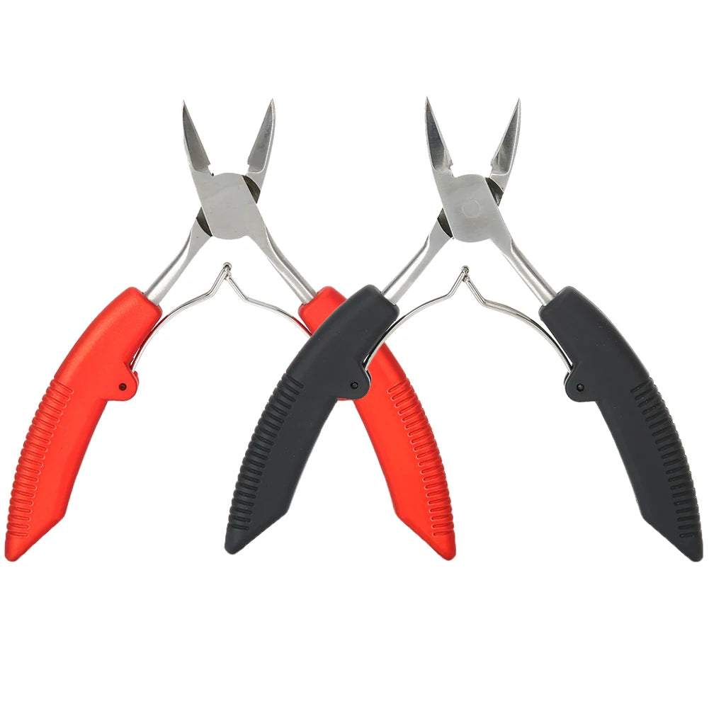 Professional Cuticle Scissors Fingernail Toenail Thick Ingrown Toe Nail Clippers Pliers Pedicure Tool Ingrown Toenail Clipper Qme