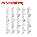 New Cross Self Tapping Screw Wardrobe Layer Plate Holder Cabinet Glass Partition Nails Fixed Screw Shelf with Non-Slip Sleeve Qme 25Set (50PCS)