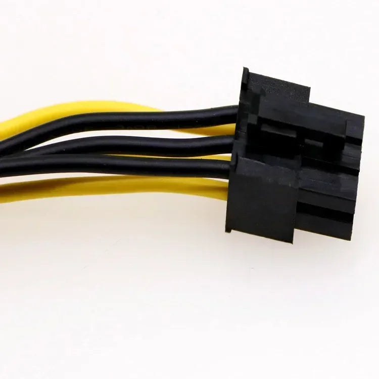 5pcs PCI-Express PCIE 8 Pin To Dual 8 (6+2) Pin VGA Graphic Video Card GPU Adapter Power Supply Splitter Cable 100mm Qme