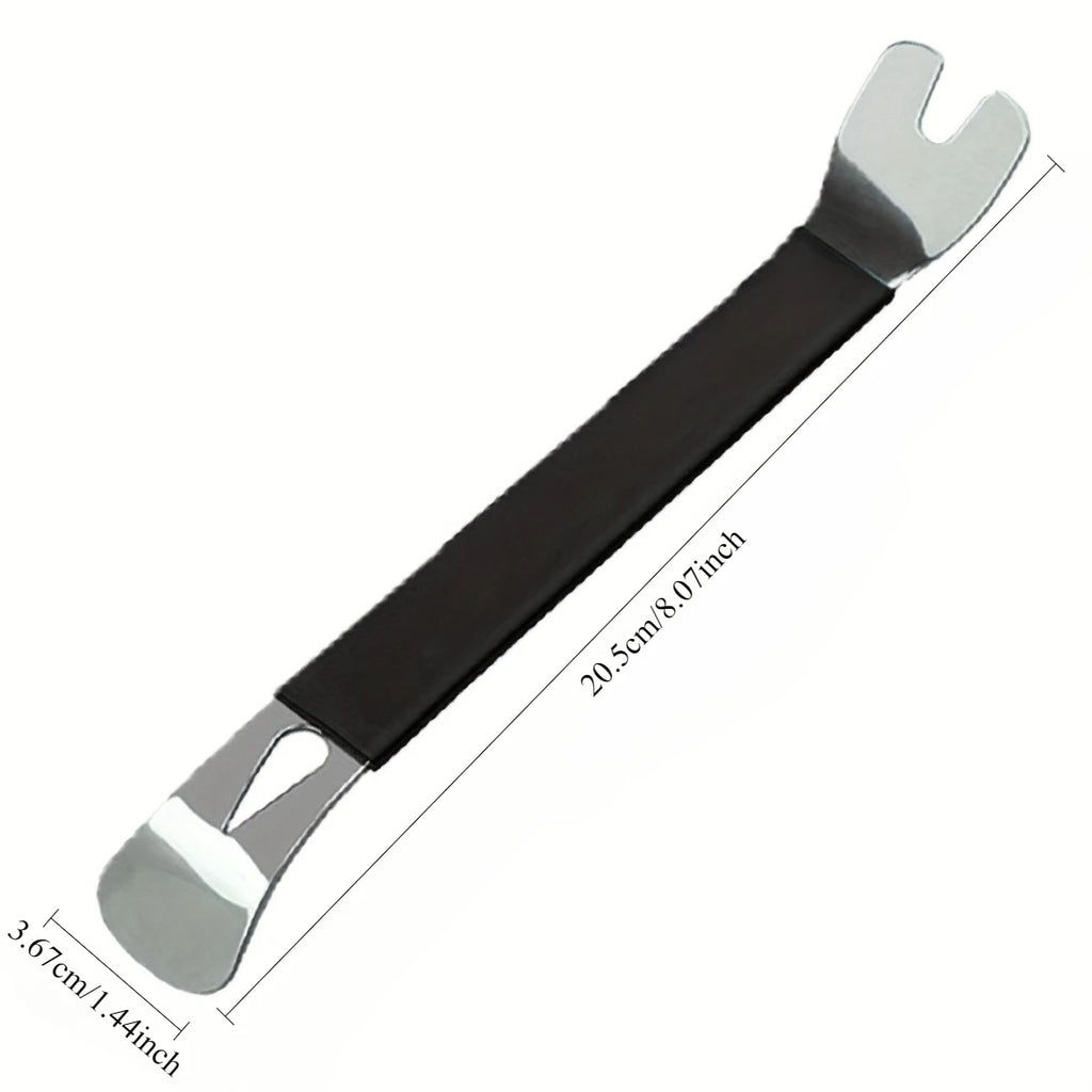 Auto Trim Removal Tool - Car Audio & Door Panel Pry Bar with Ergonomic Black Grip for Interior Disassembly, Qme