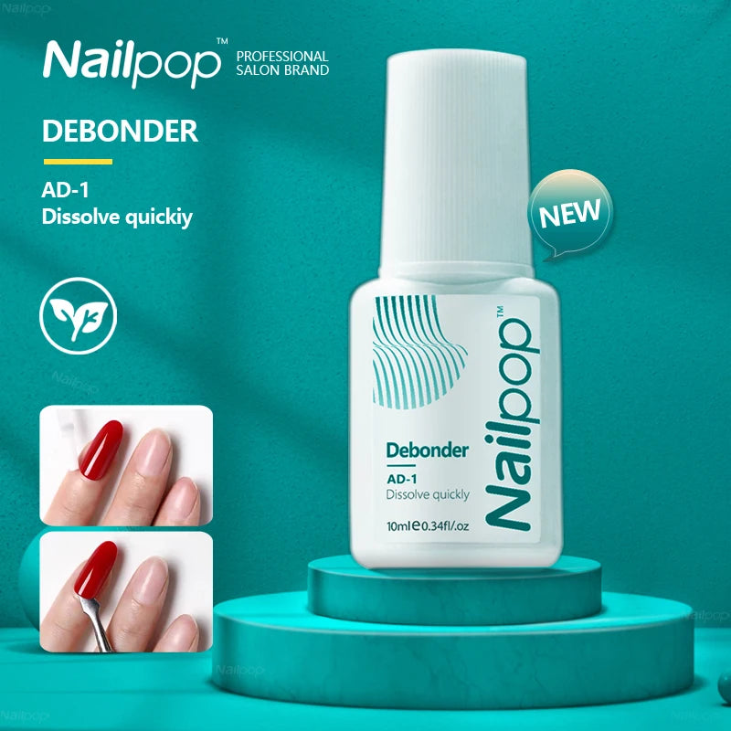 Nailpop Removeing False Nails Debonder Glues Rhinestone Remover Nail Qme Debonder x 2pcs