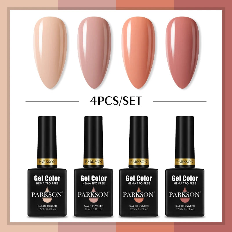 PARKSON Macaroon Series Gel Nail Polish LED UV Summer Solid Semi