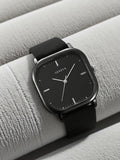 Simple Belt Style Square Men's Watch Men's Watch Quartz Watch Qme black