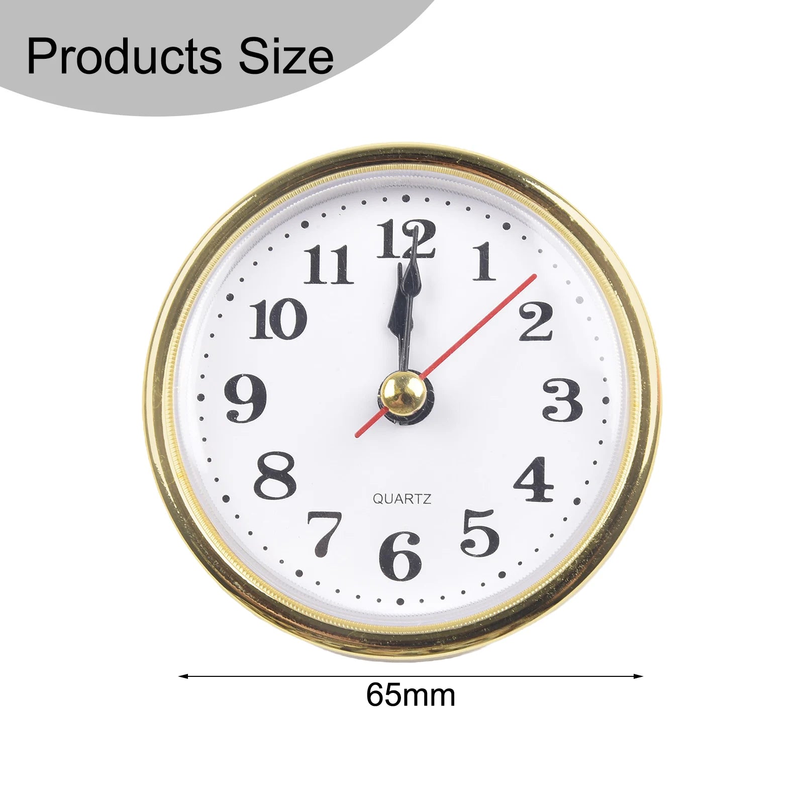 Clock Inserts Quartz Clock Inserts Gold Arabic Numbers Movement Replacement For Clock High-Quality Plastic+metal Qme