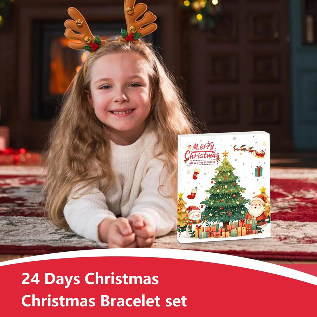 Charm Bracelet Calendar Advent Christmas Bracelets 2025 Girls 24-Days Qme