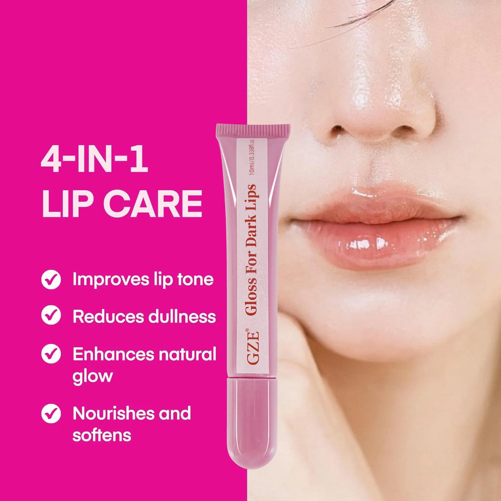 GZE Lip Lightening for Dark Lips: for Smokers, Dry or Uneven-Toned Lips – Restores Natural Look & Moisture Nude, Pink Qme