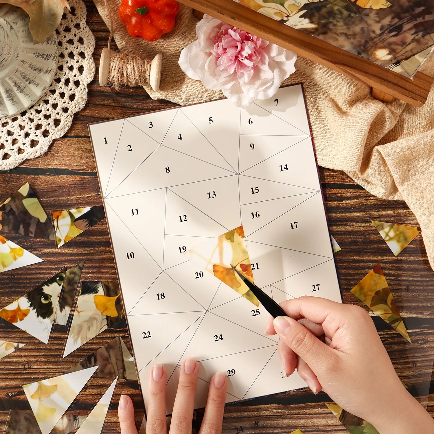 4 Pcs Children DIY Puzzle Sticker Games Cute Cat Diary Series Assemble Jigsaw Stickers Kids Educational Toys Boys Girls Gifts Qme