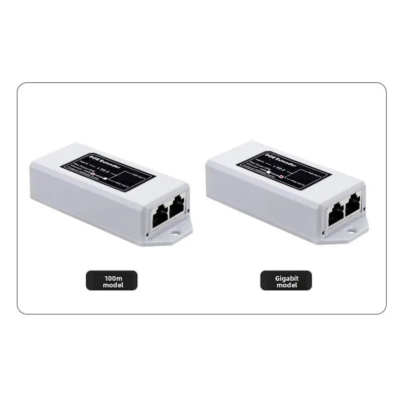 1PCS 100Mbps Standard POE Splitter Repeater Cascade Device POE 1-in-2-out Extender Amplifier Qme
