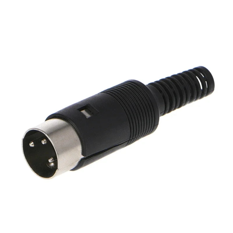 ESCAM 1Pc Male/Female DIN Plug Socket Connector 8 PIN Chassis Cable Mount Qme