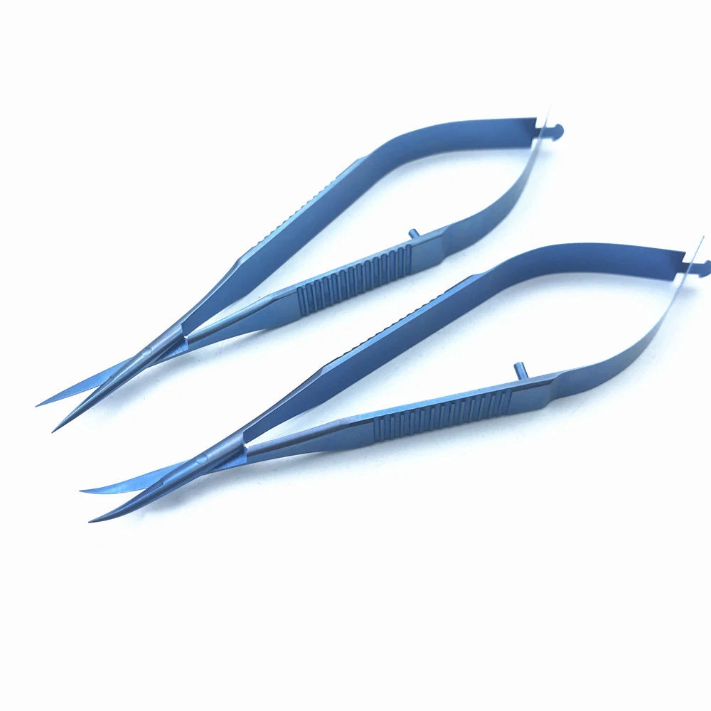 Ophthalmic Surgery Scissors Flat Handle Eye Micro Stainless Steel Qme