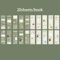 Fresh & Healing Die-Cut Sticker Book, Journaling, Toppa Decoration & Gift Wrapping, Highly Compatible for Multiple Scenes Qme A
