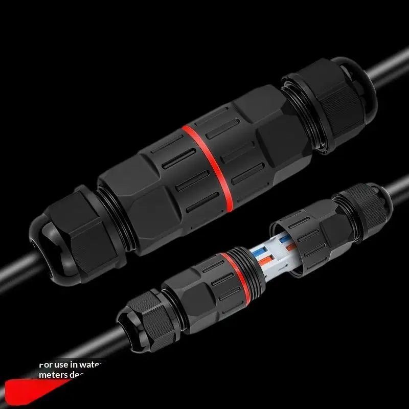 1 IP68 Waterproof Quick Connect Cable Connector 2 Out 3 Pin Qme
