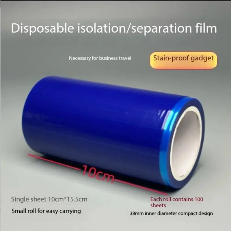 100Pcs Semi-Transparent Release Film, Anti-Stick Sheet, Silicone Oil Film, Moisture-Proof and Waterproof Isolation Pad Film Tape Qme